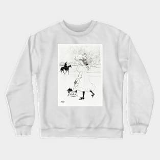 In the Woods by Henri de Toulouse–Lautrec Crewneck Sweatshirt